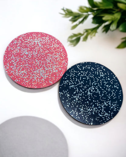 Shimmering Rose Coaster Set